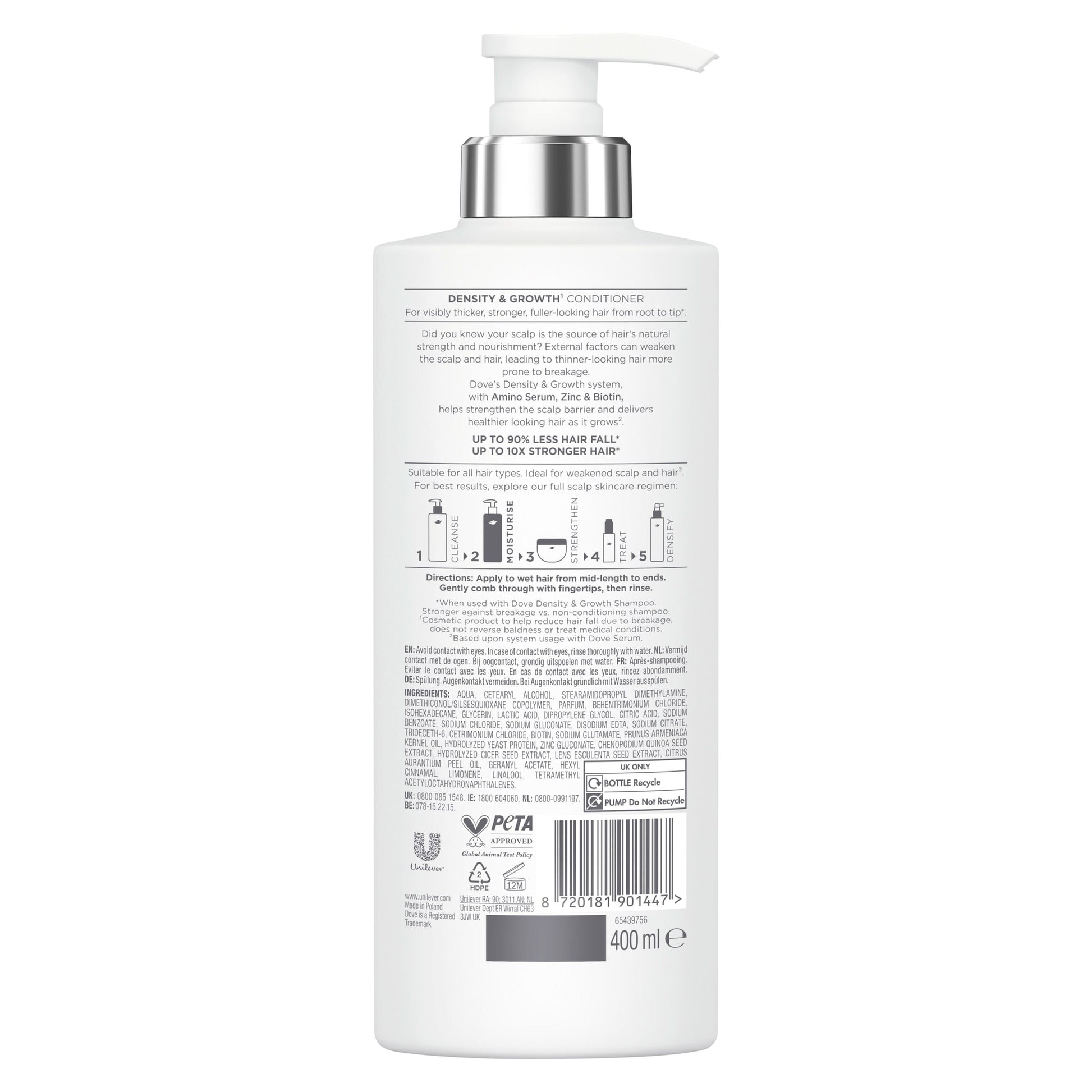 Dove Scalp Hair Therapy Density & Growth Conditioner 400ml — image 2