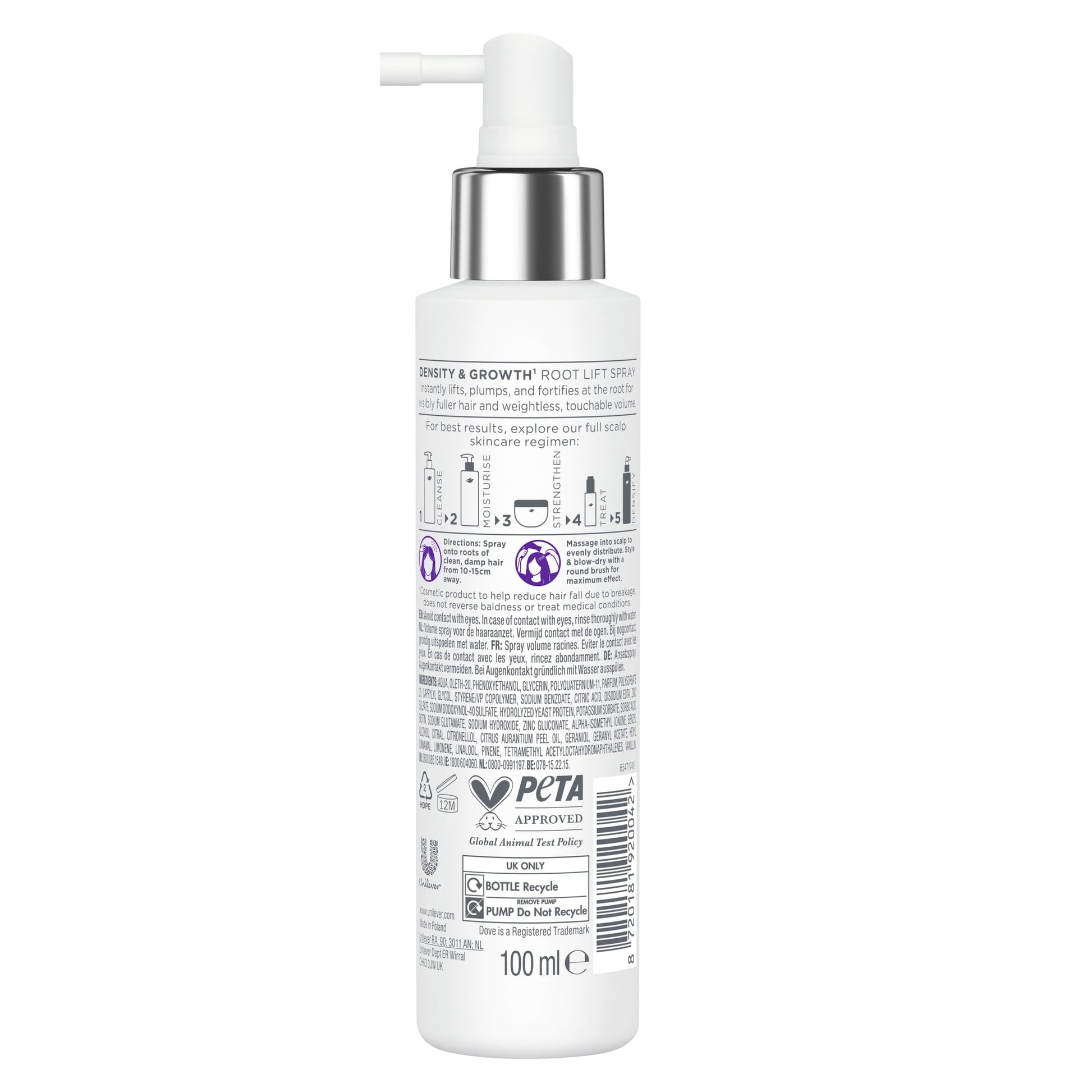 Dove Scalp Hair Therapy Density & Growth Root Lift Spray 100ml — image 2
