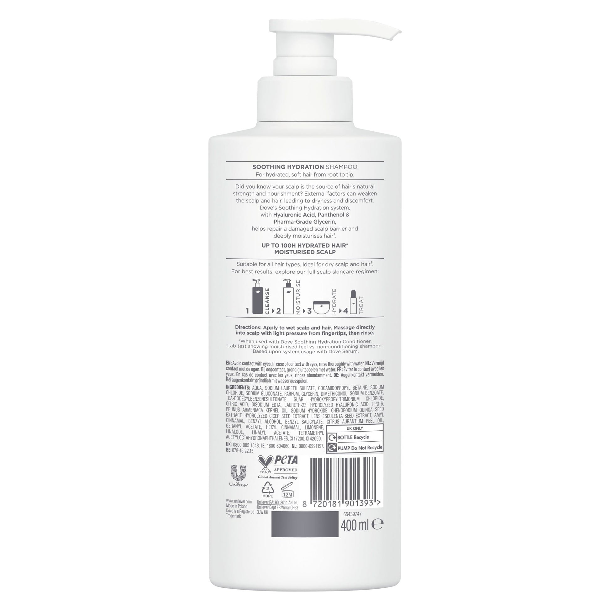 Dove Scalp Hair Therapy Soothing Hydration Shampoo 400ml — image 2