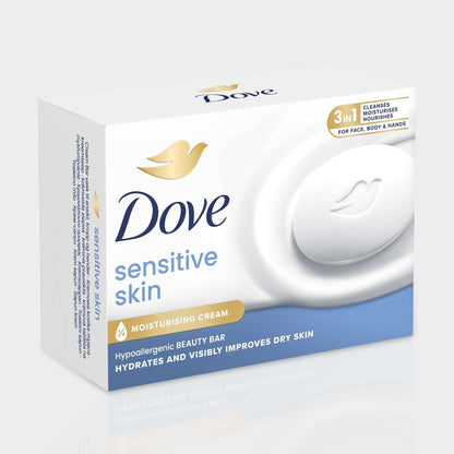 Dove Sensitive Beauty Bar Soap with 1/4 Moisturising Cream 2 x 90g — image 2
