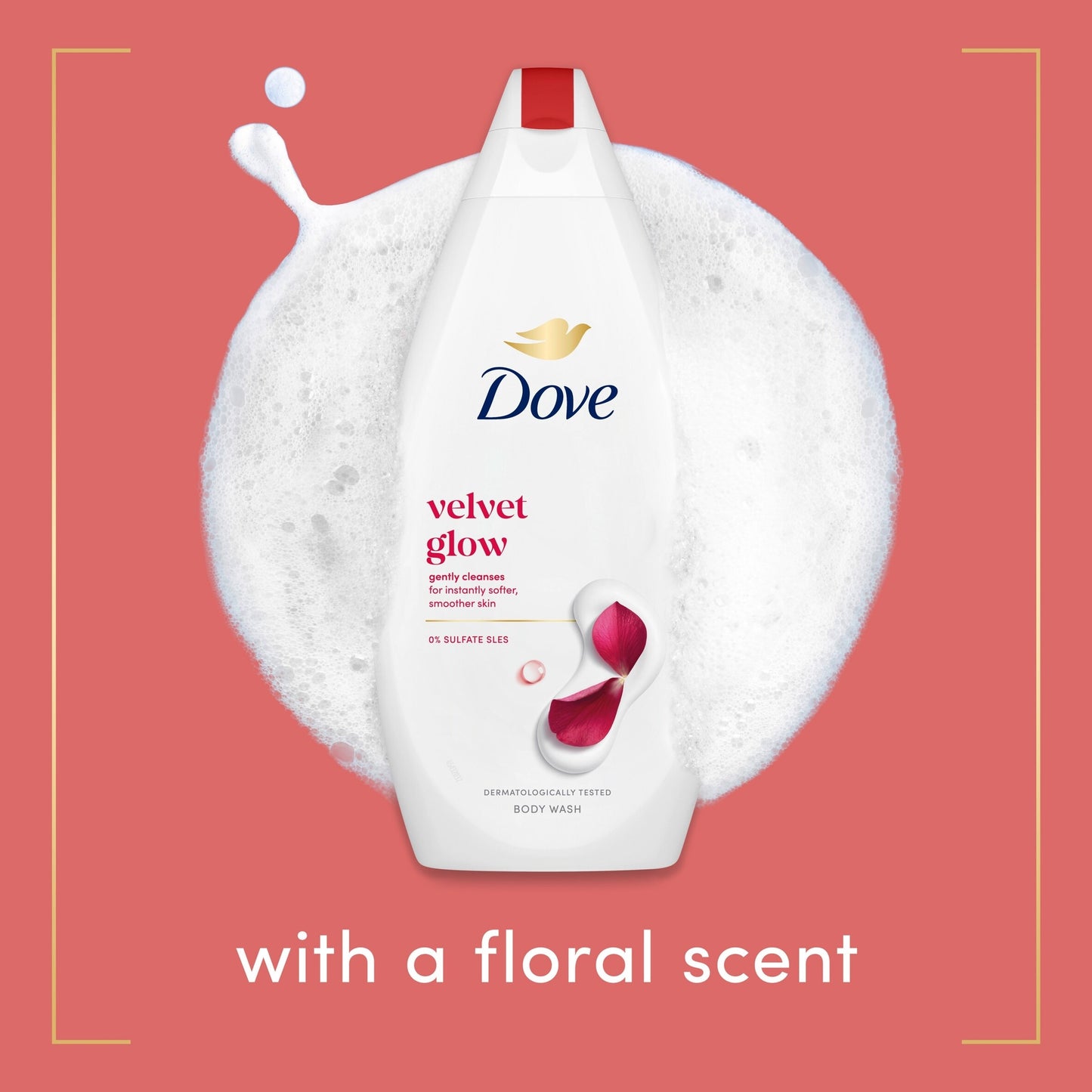 Dove Silky Velvet Body Wash Shower Gel 450 ml — image 3