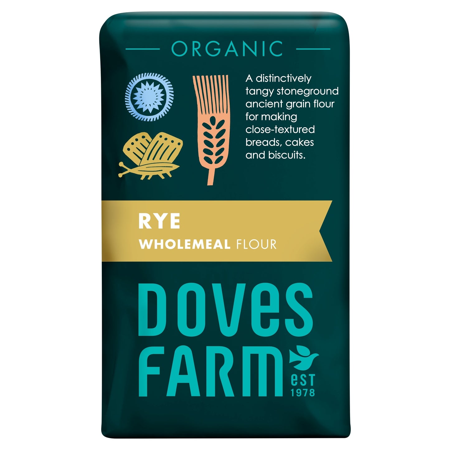 Doves Farm Organic Rye Flour 1Kg — image 1