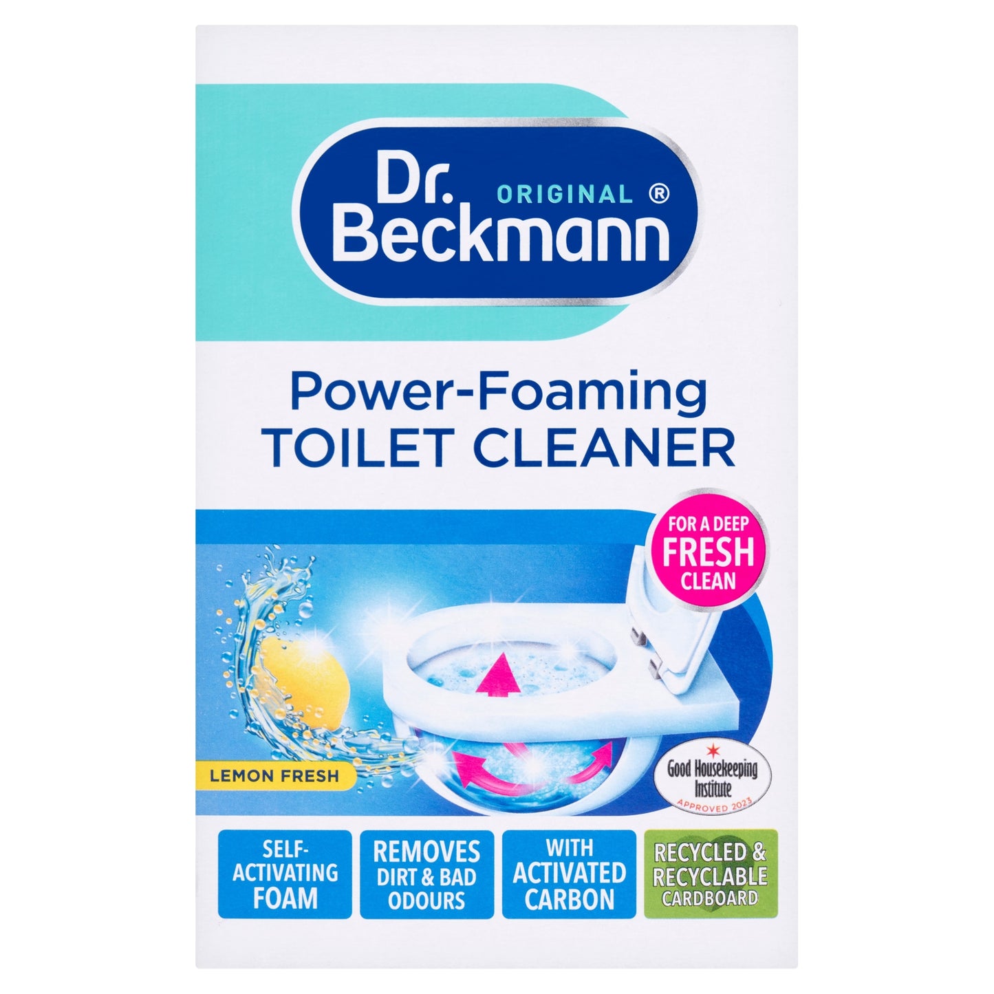 Dr. Beckmann Original Power Foaming Toilet Cleaner Lemon 3 x 100g — image 1