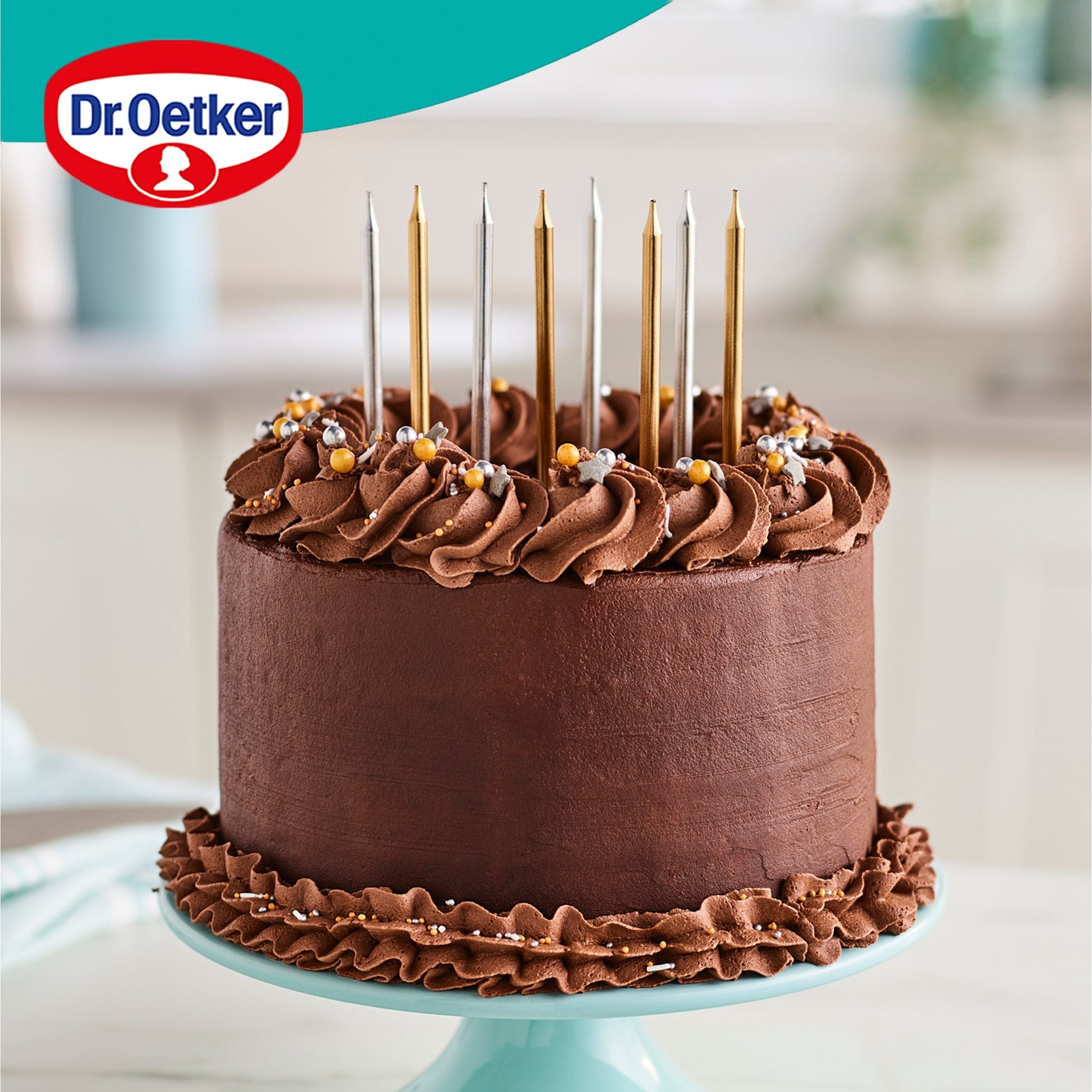 Dr Oetker 12 Metallic Birthday Candles — image 3