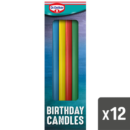 Dr. Oetker 12 Rainbow Birthday Candles — image 1