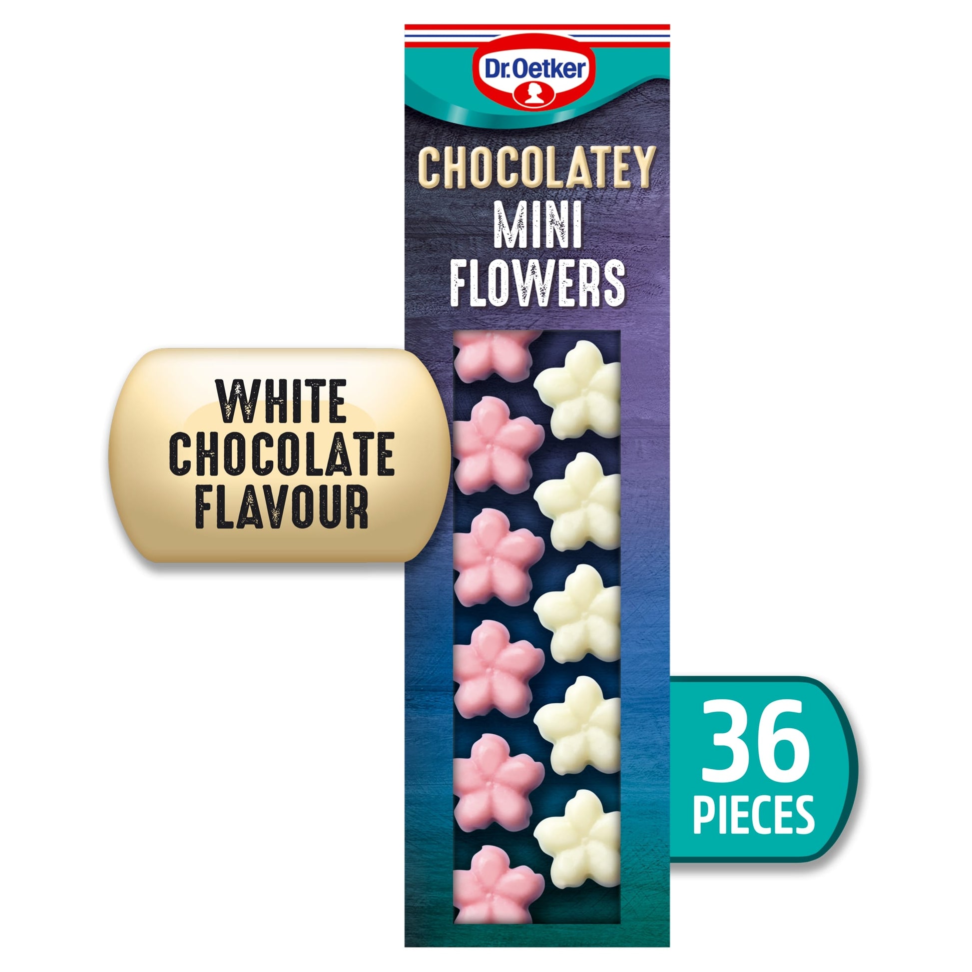 Dr. Oetker 36 White Chocolatey Mini Flowers 13G — image 1