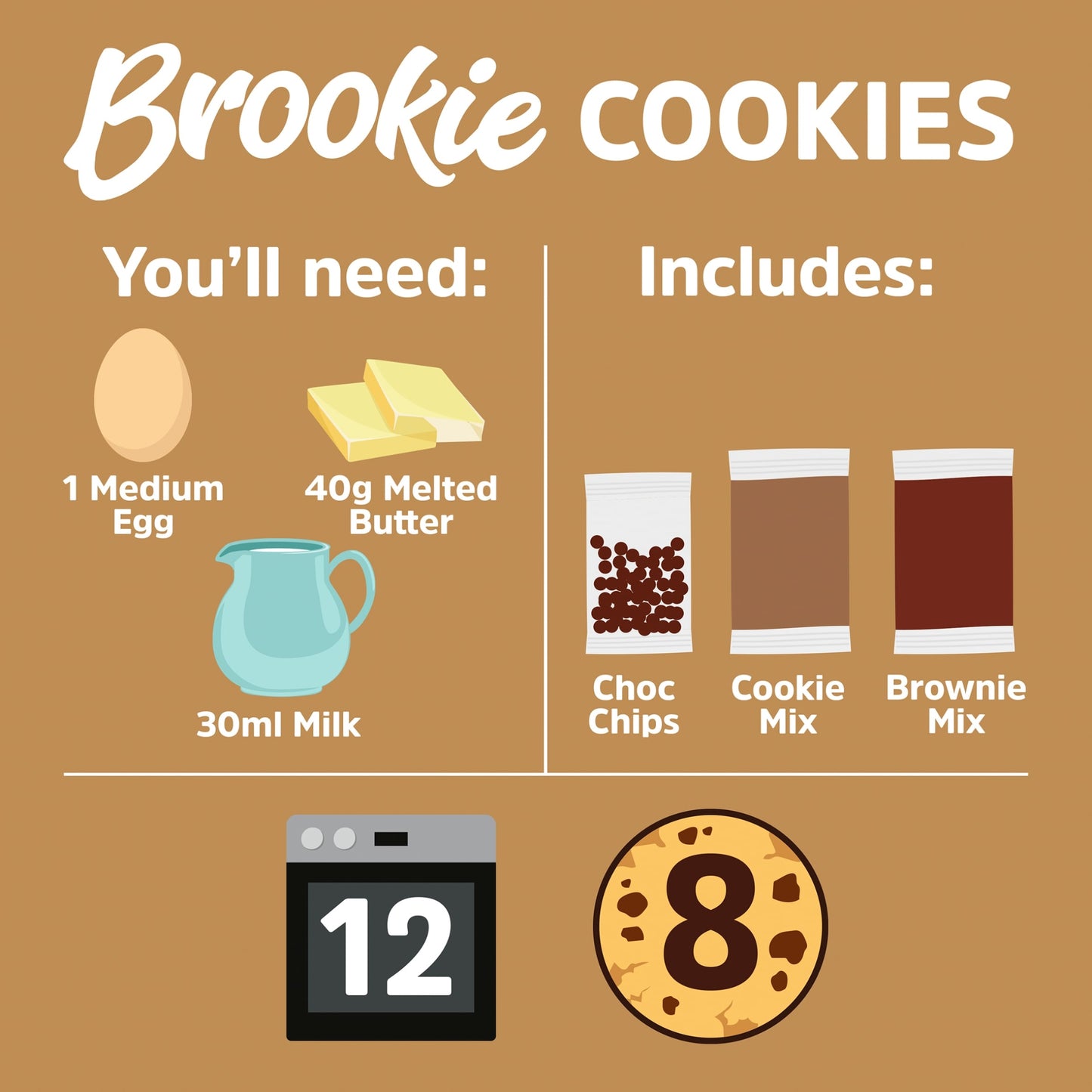 Dr Oetker Brookie Cookies Baking Mix 390G — image 2