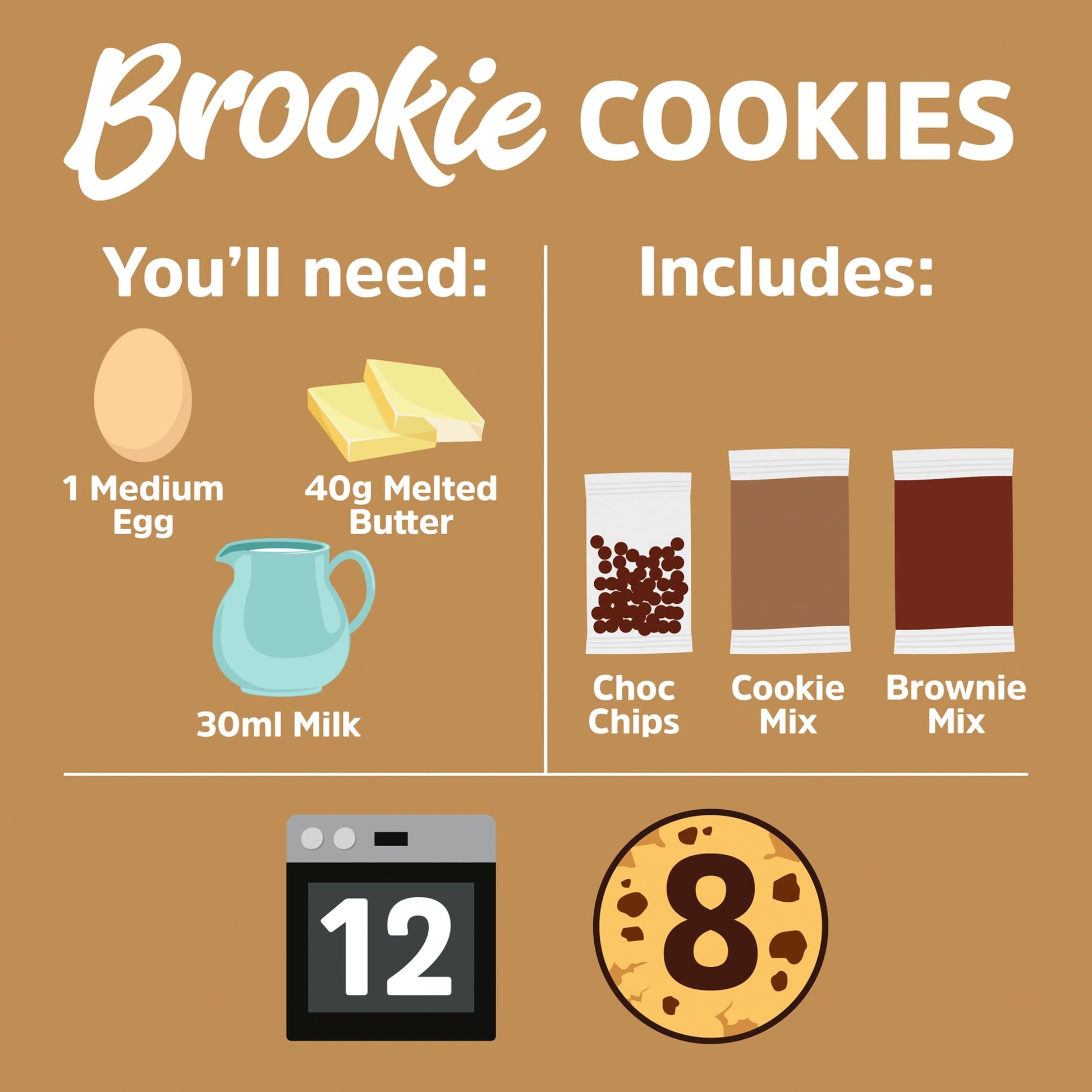 Dr Oetker Brookie Cookies Baking Mix 390G — image 2