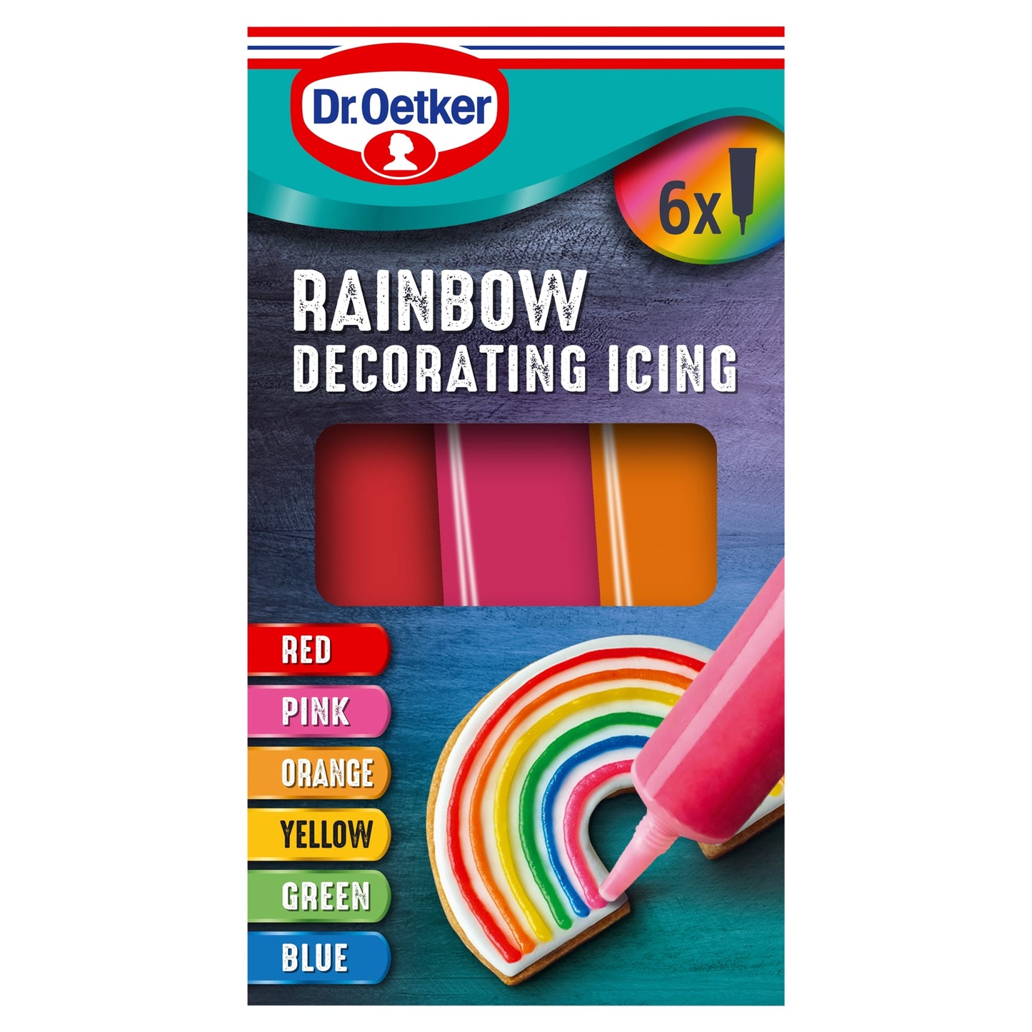 Dr. Oetker Decorating Icing Rainbow 102g — image 1