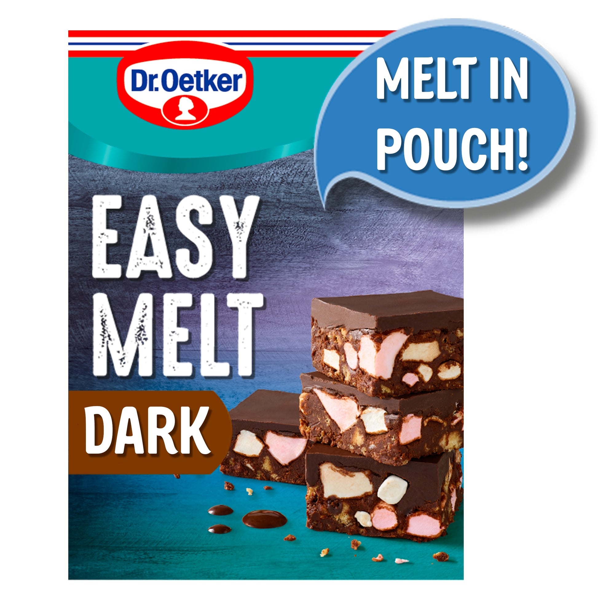 Dr. Oetker Easy Melt Chocolatey Cake Covering Dark Chocolate Flavour 150g — image 1