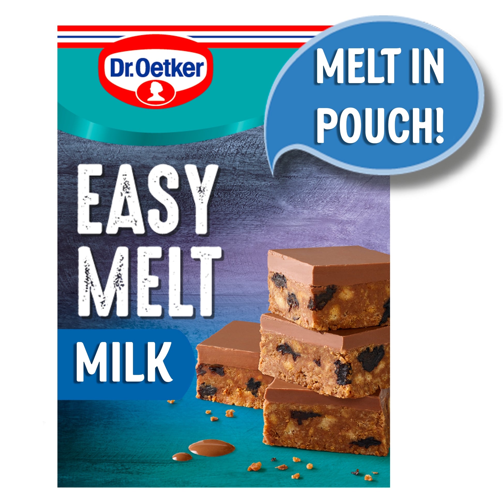 Dr. Oetker Easy Melt Chocolaty Cake Covering Milk Chocolate Cover 150g — image 1