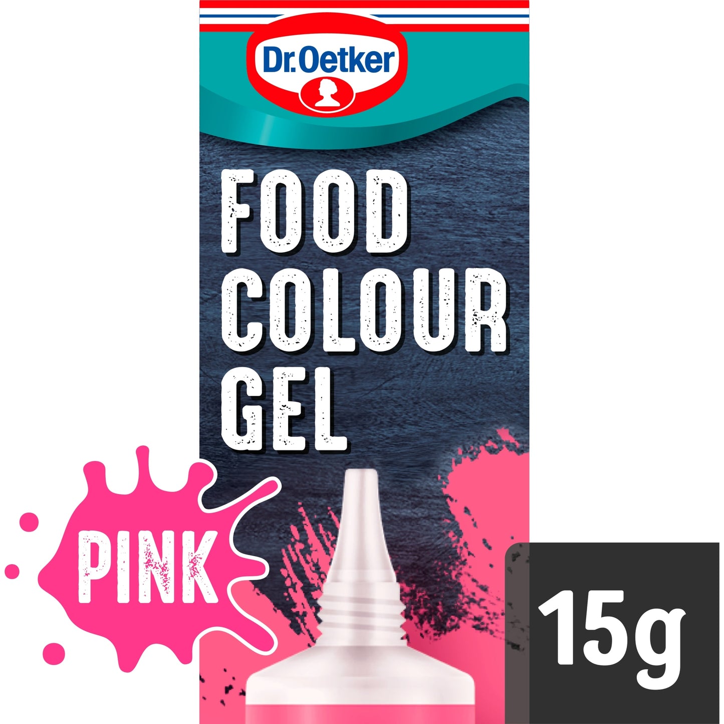 Dr. Oetker Extra Strong Food Colour Gel - Pink 15g — image 1