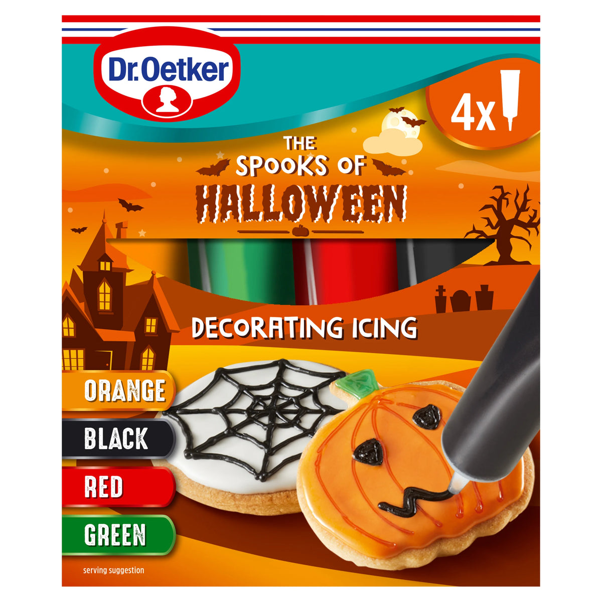 Dr. Oetker Halloween Decorating Icing 4 x19g — image 1
