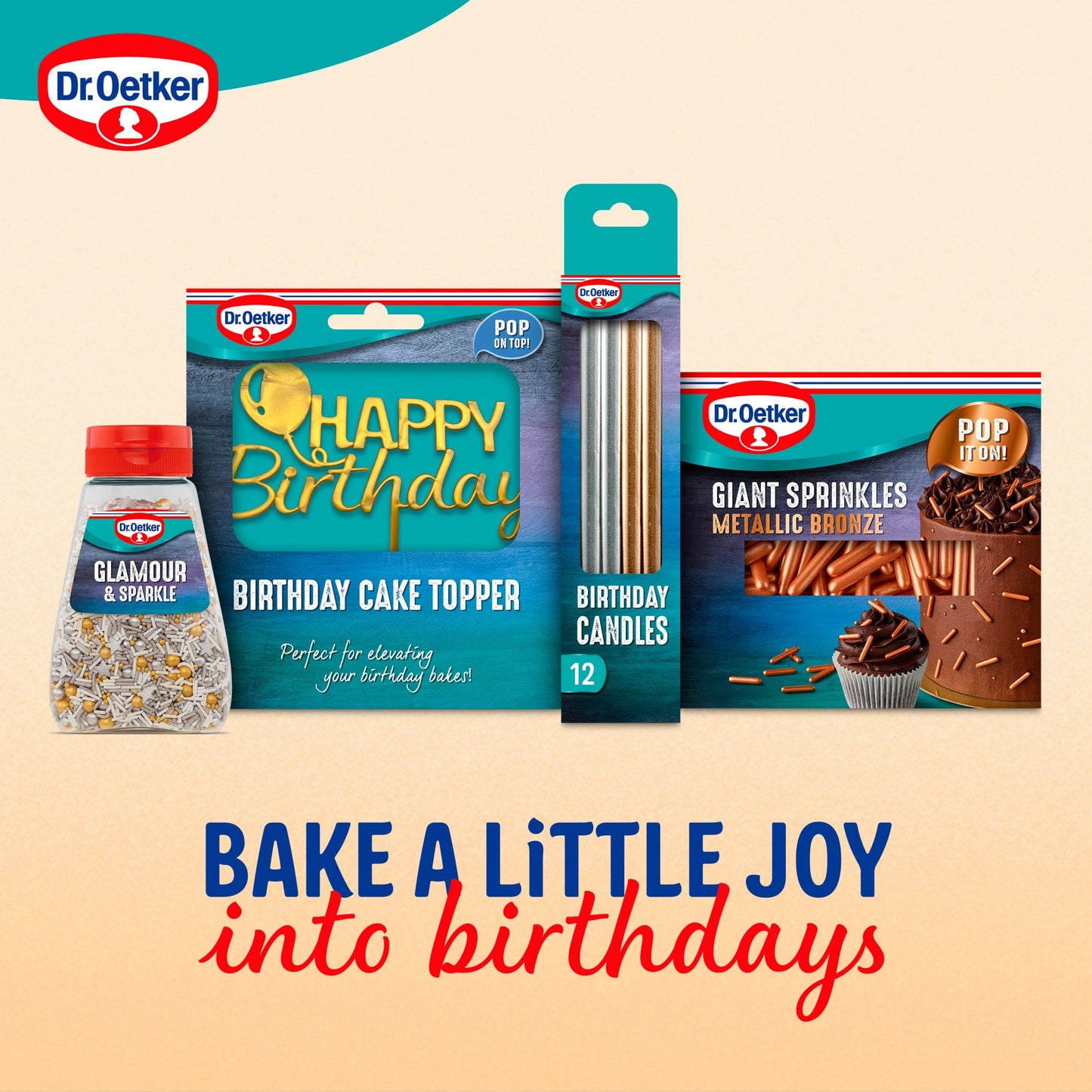 Dr. Oetker Happy Birthday Cake Topper — image 2
