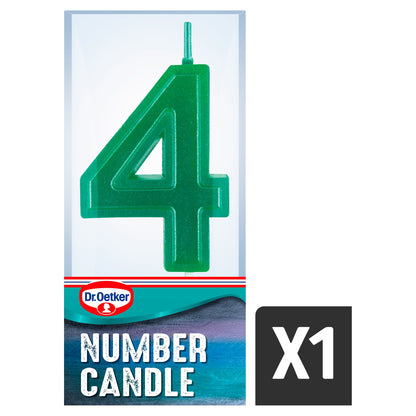 Dr. Oetker Number 4 Candle — image 1