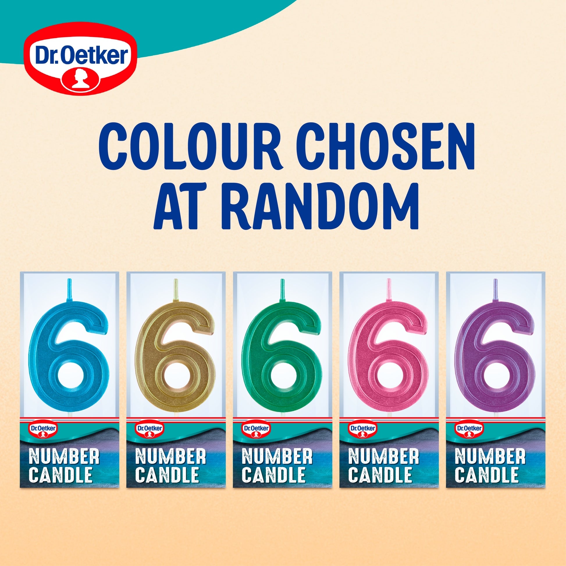 Dr. Oetker Number 6 Candle — image 2