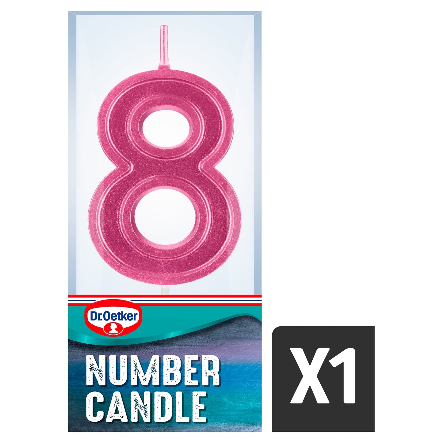 Dr. Oetker Number 8 Candle — image 1