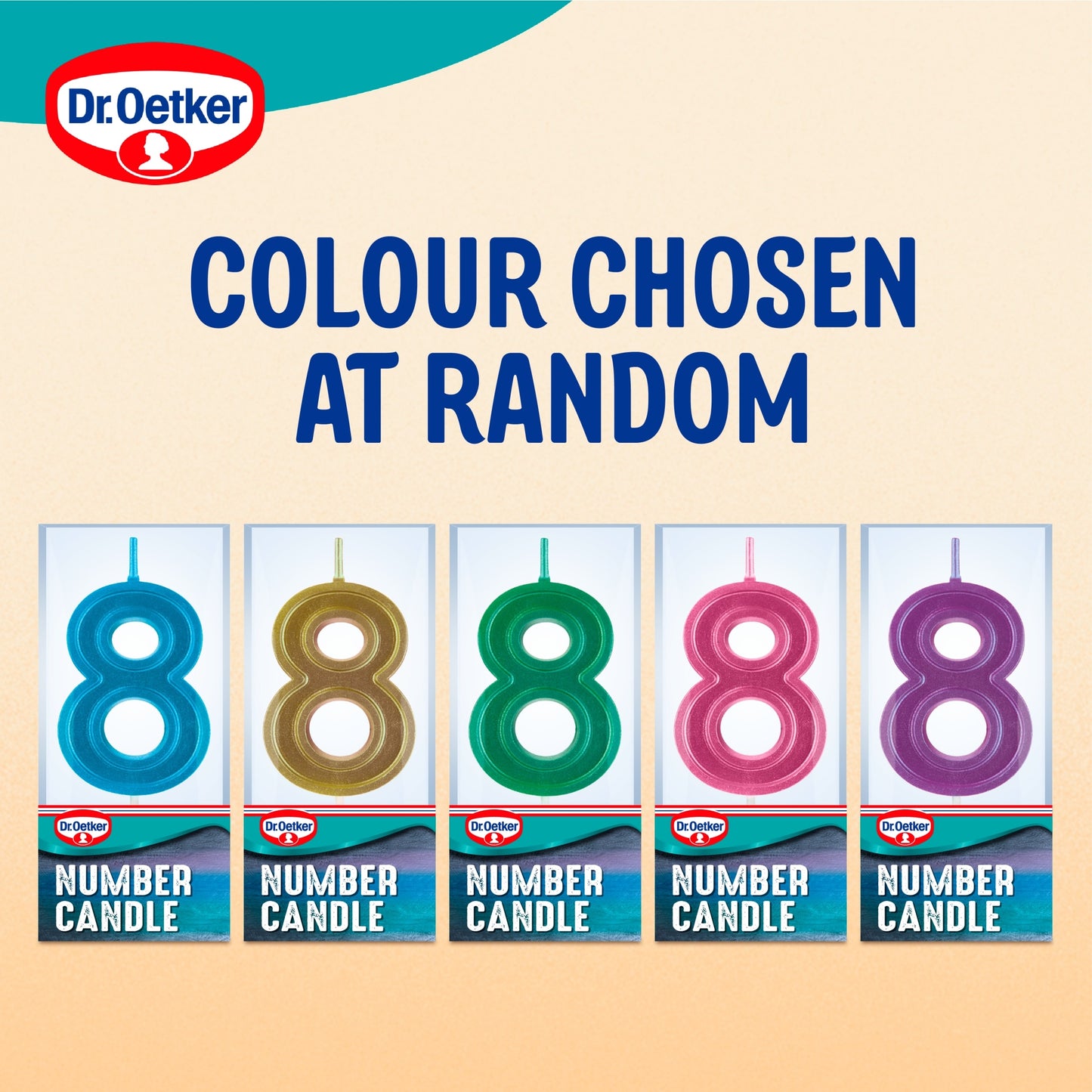 Dr. Oetker Number 8 Candle — image 2
