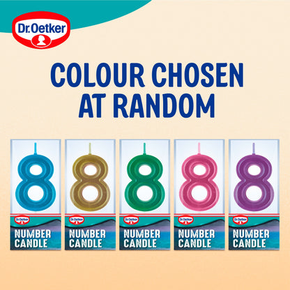 Dr. Oetker Number 8 Candle — image 2