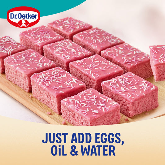 Dr. Oetker Pink Old School Traybake Cake Mix 436g — image 2