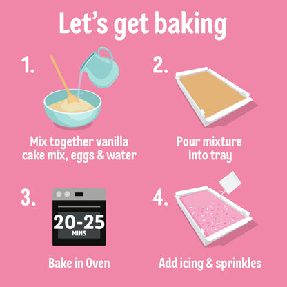 Dr. Oetker Pink Old School Traybake Cake Mix 436g — image 3