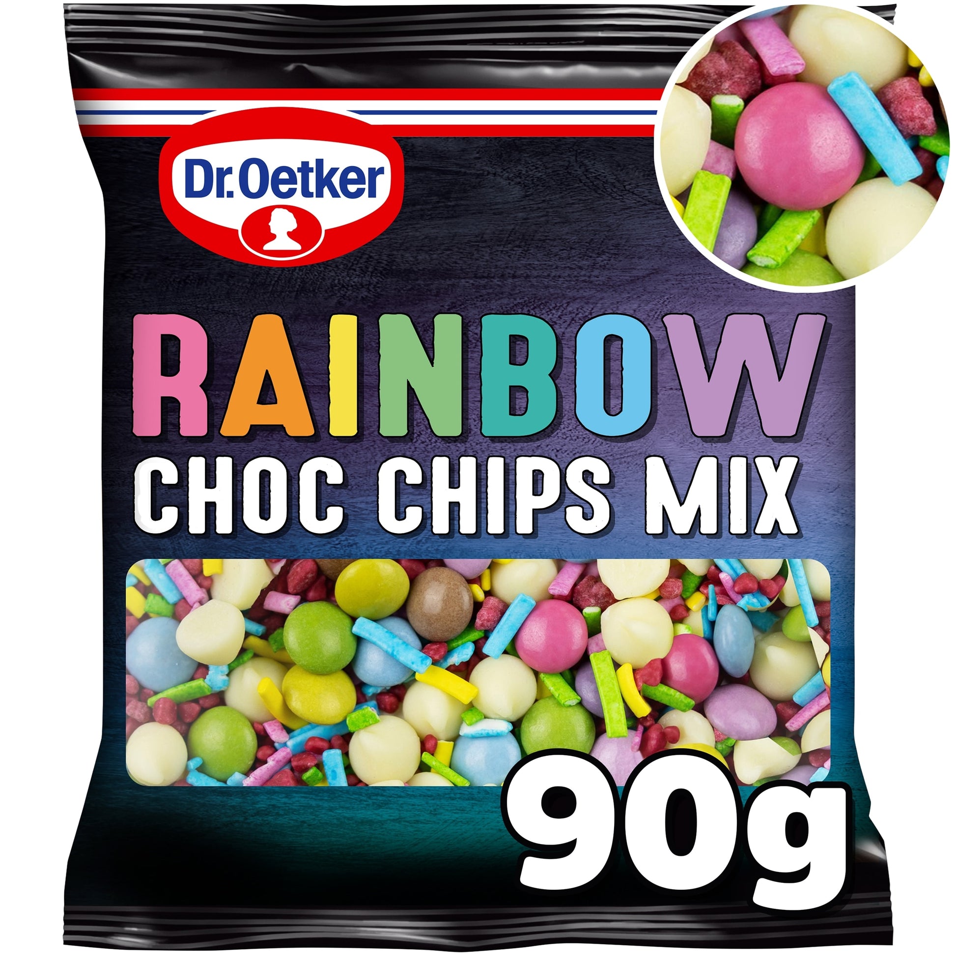 Dr. Oetker Rainbow Chocolate Chips Mix 90G — image 1