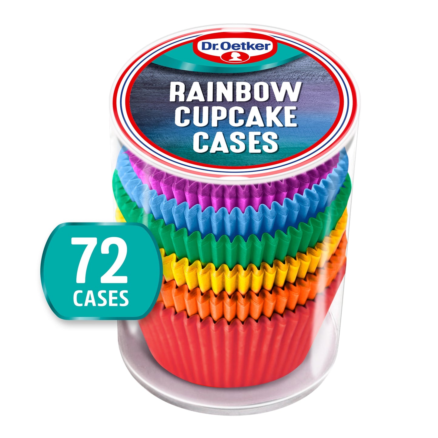Dr Oetker Rainbow Cupcake Cases 72Pc — image 1
