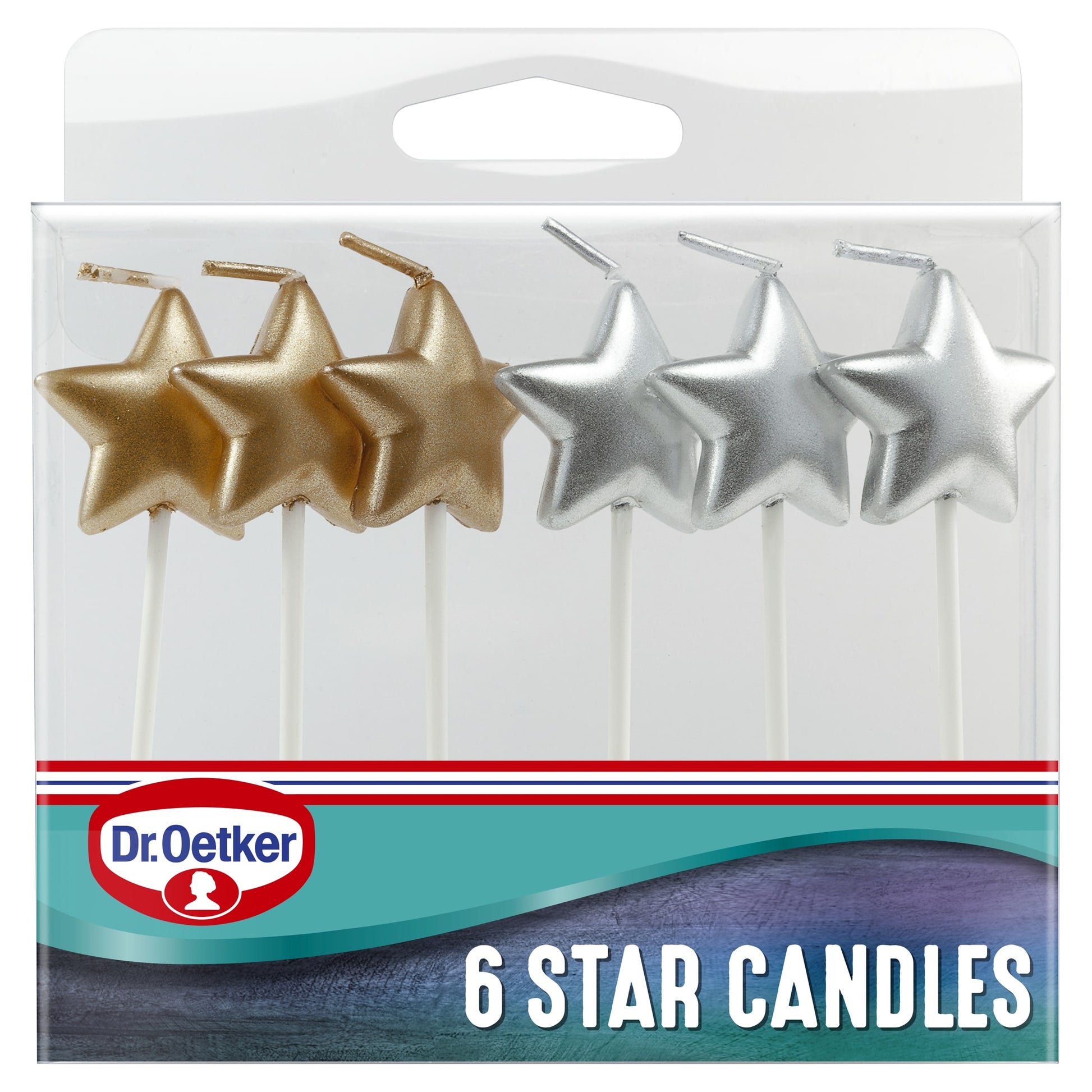 Dr Oetker Star Candles 6 Pack — image 1