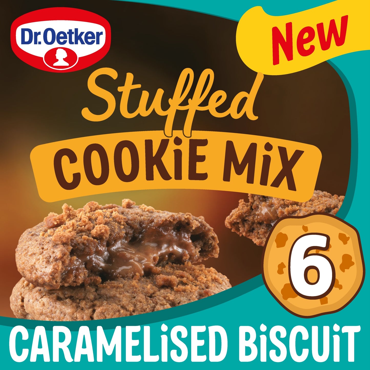 Dr. Oetker Stuffed Cookie Mix Caramelised Biscuit 305g — image 1
