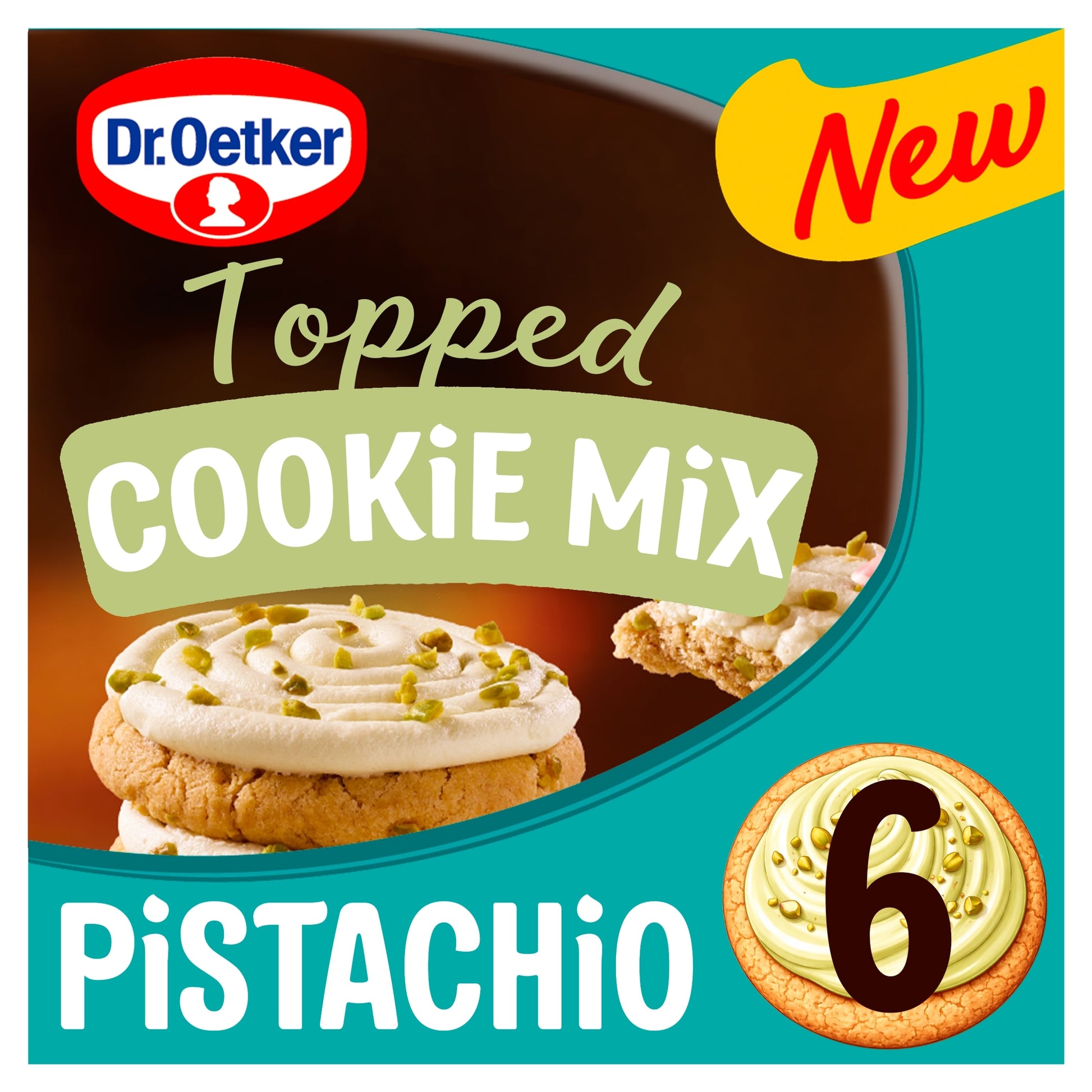 Dr. Oetker Topped Cookie Mix Pistachio 325g — image 1