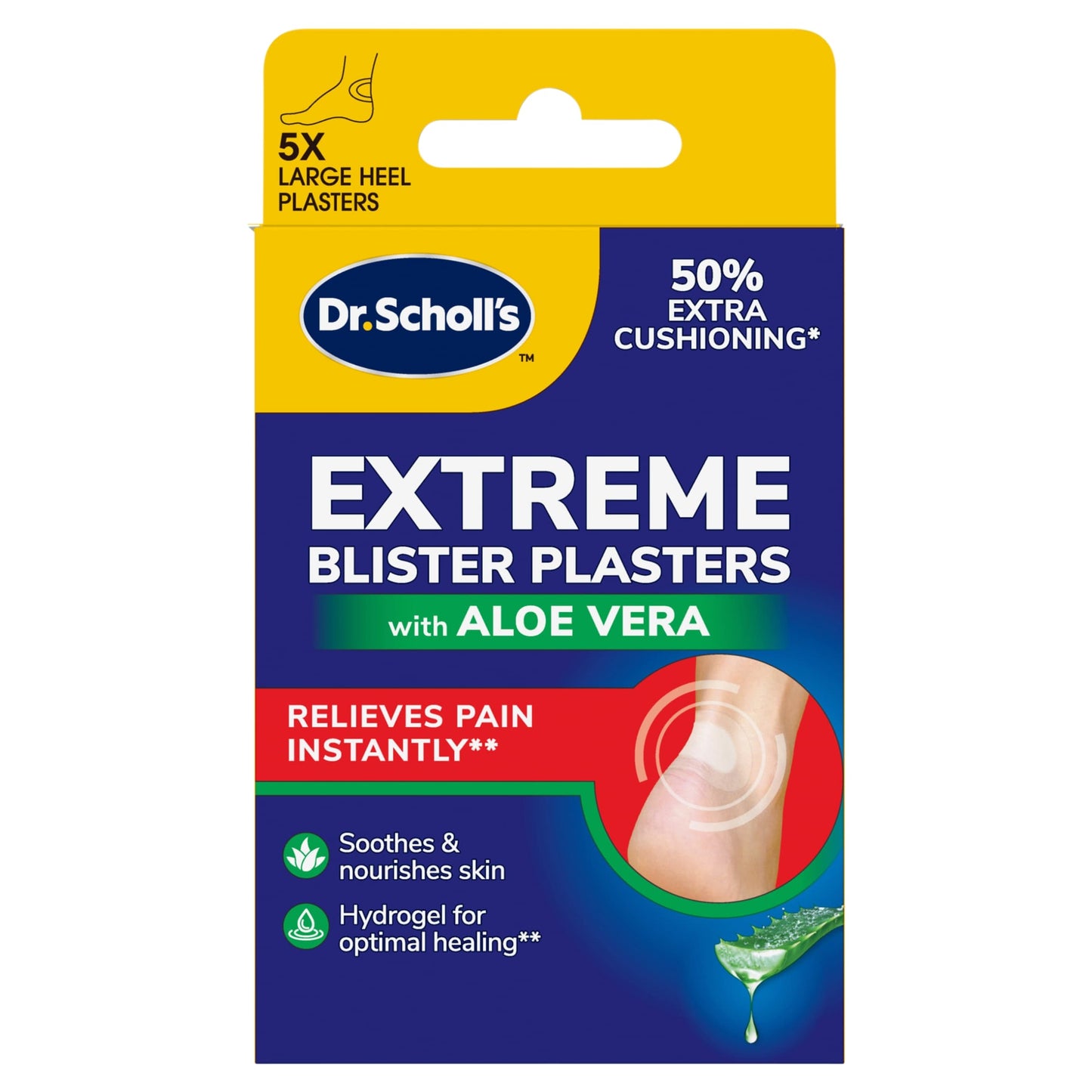 Dr.Scholl's EXTREME BLISTER WITH ALOE VERA 5 PLASTERS — image 1