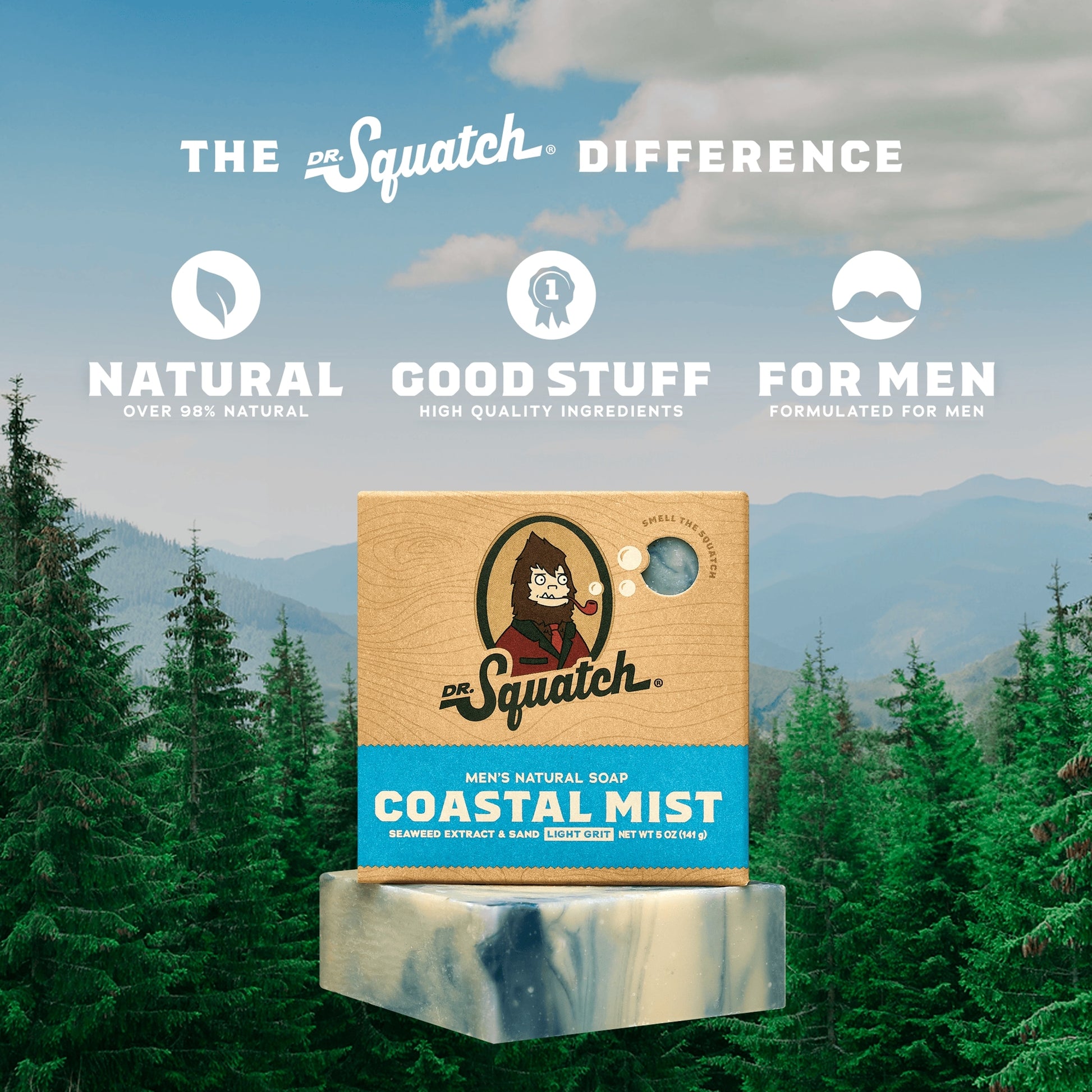 DR. Squatch Natural Soap Bar Coastal Mist 141g — image 2