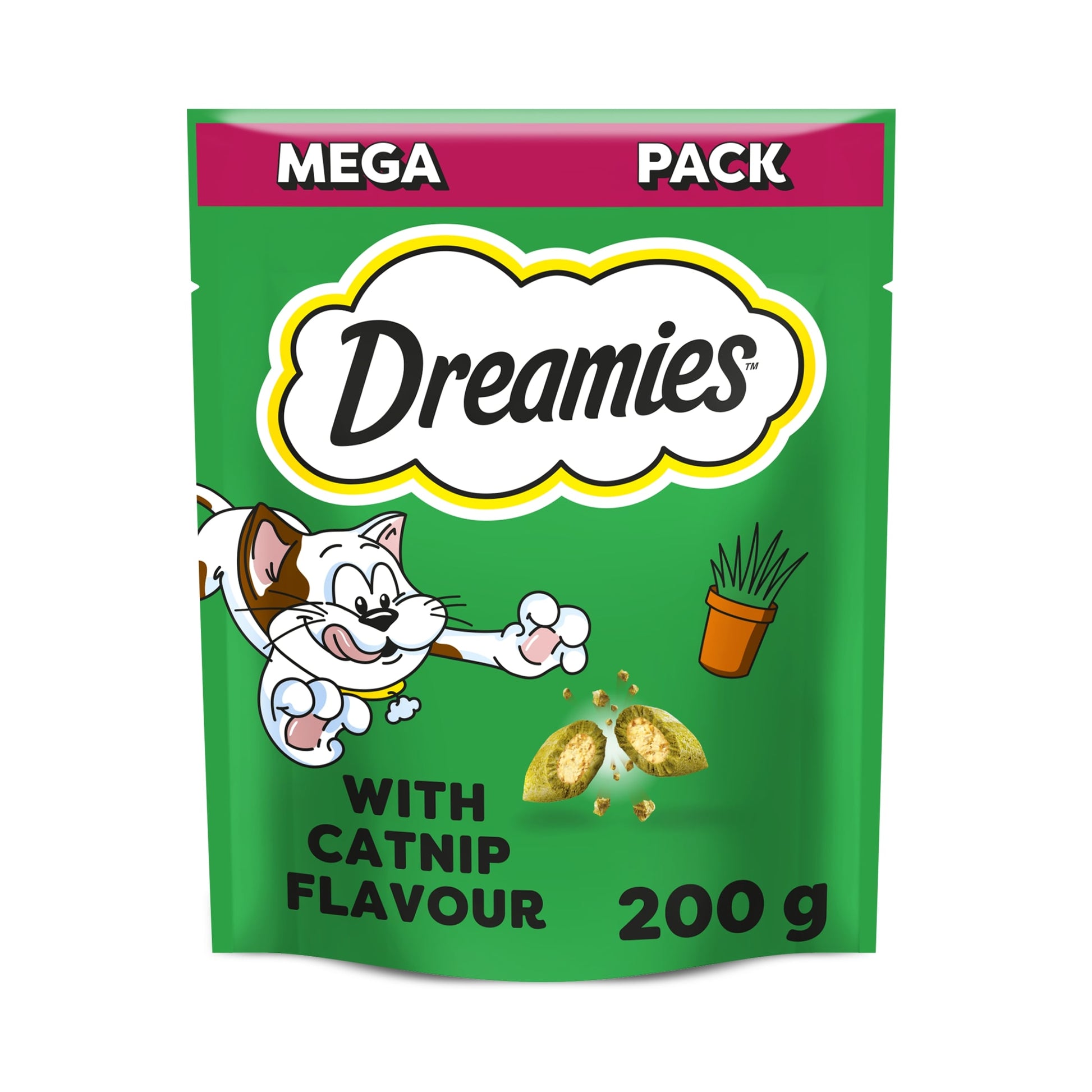 Dreamies Cat Treat Biscuits with Catnip Mega Pack 200g — image 1