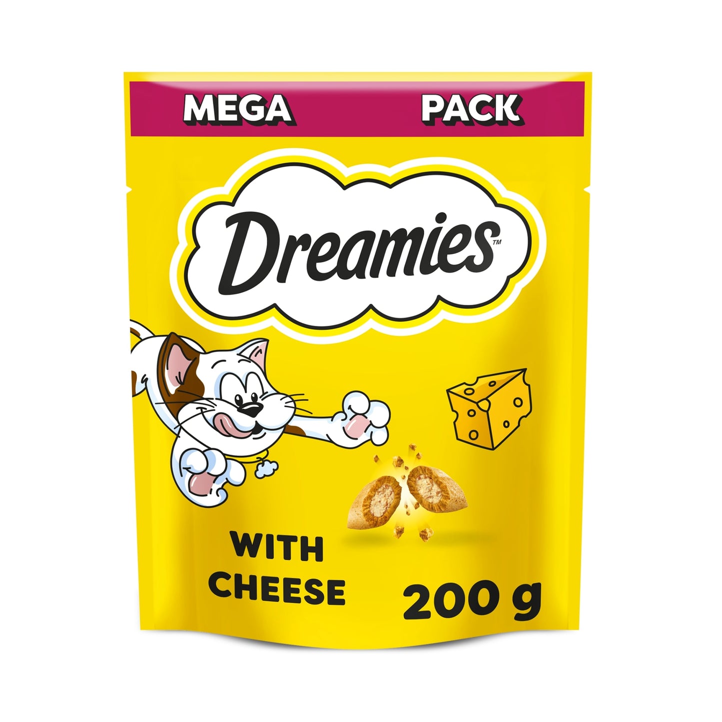 Dreamies Cat Treat Biscuits with Cheese Mega Pack 200g — image 1
