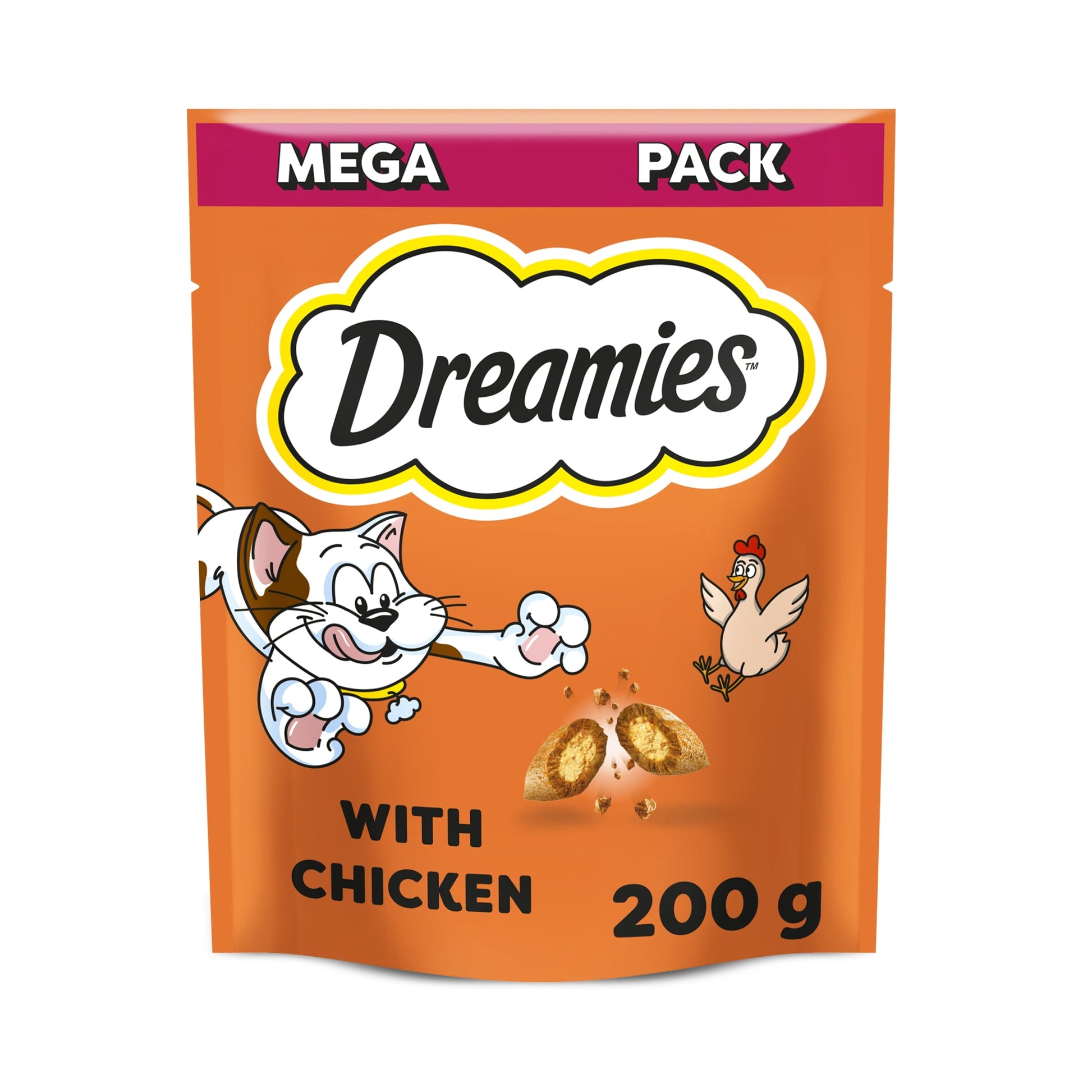 Dreamies Cat Treat Biscuits with Chicken Mega Pack 200g — image 1