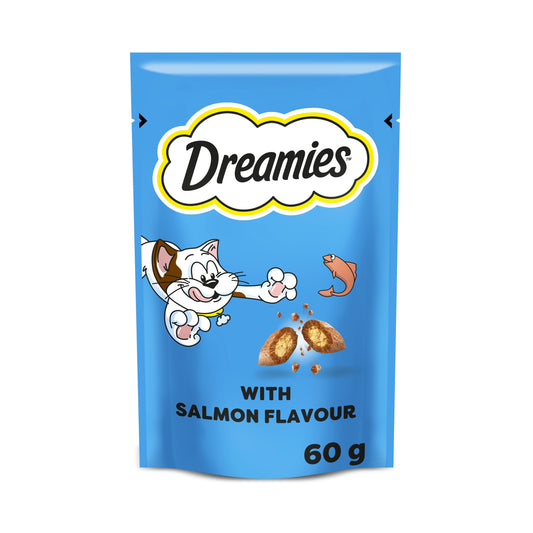 Dreamies Cat Treat Biscuits with Salmon 60g — image 1