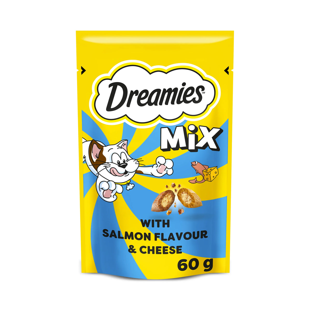 Dreamies Cat Treat Biscuits with Salmon & Cheese 60g — image 1