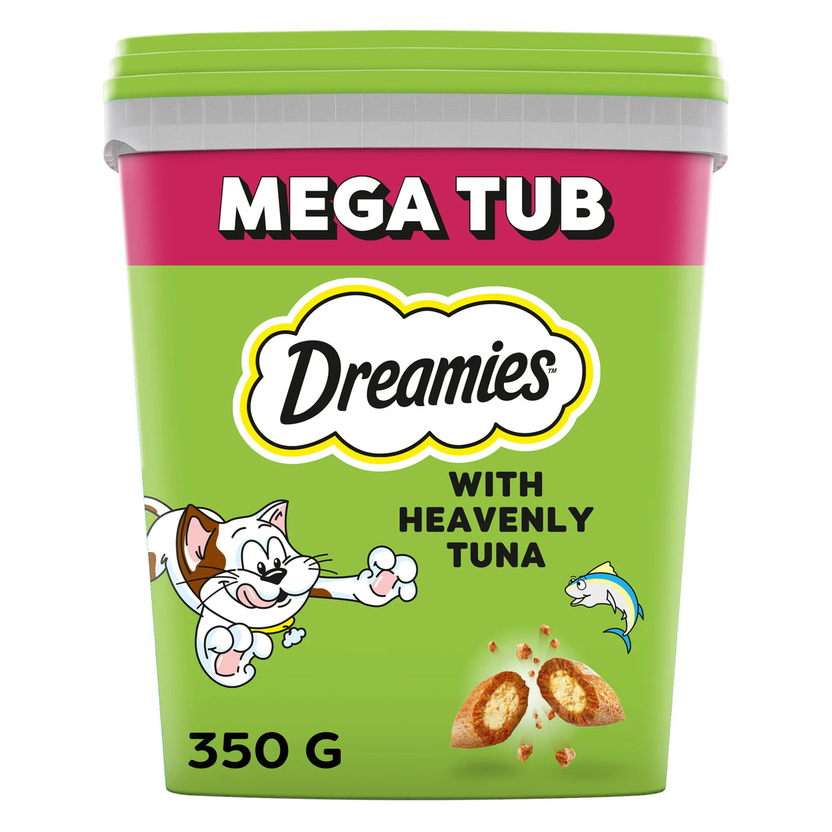 Dreamies Cat Treat Biscuits with Tuna Bulk Mega Tub 350g — image 1