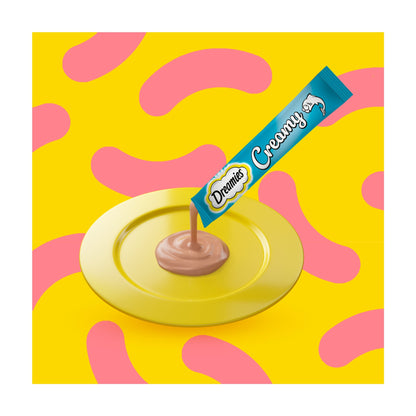 Dreamies Creamy Adult Cat Kitten Treats with Salmon 40g — image 3