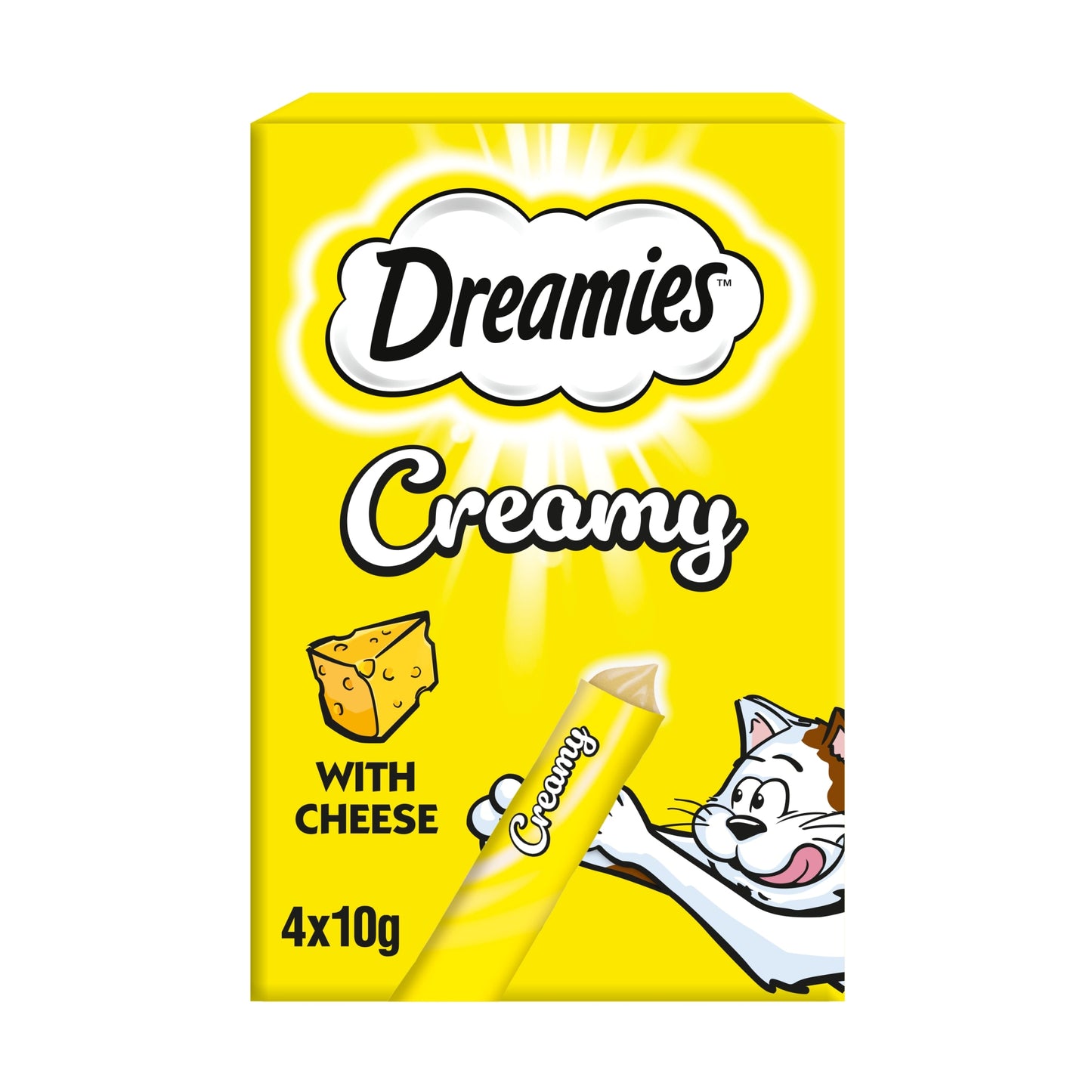 Dreamies Creamy Cat Treats with Cheese 4 x 10g — image 1
