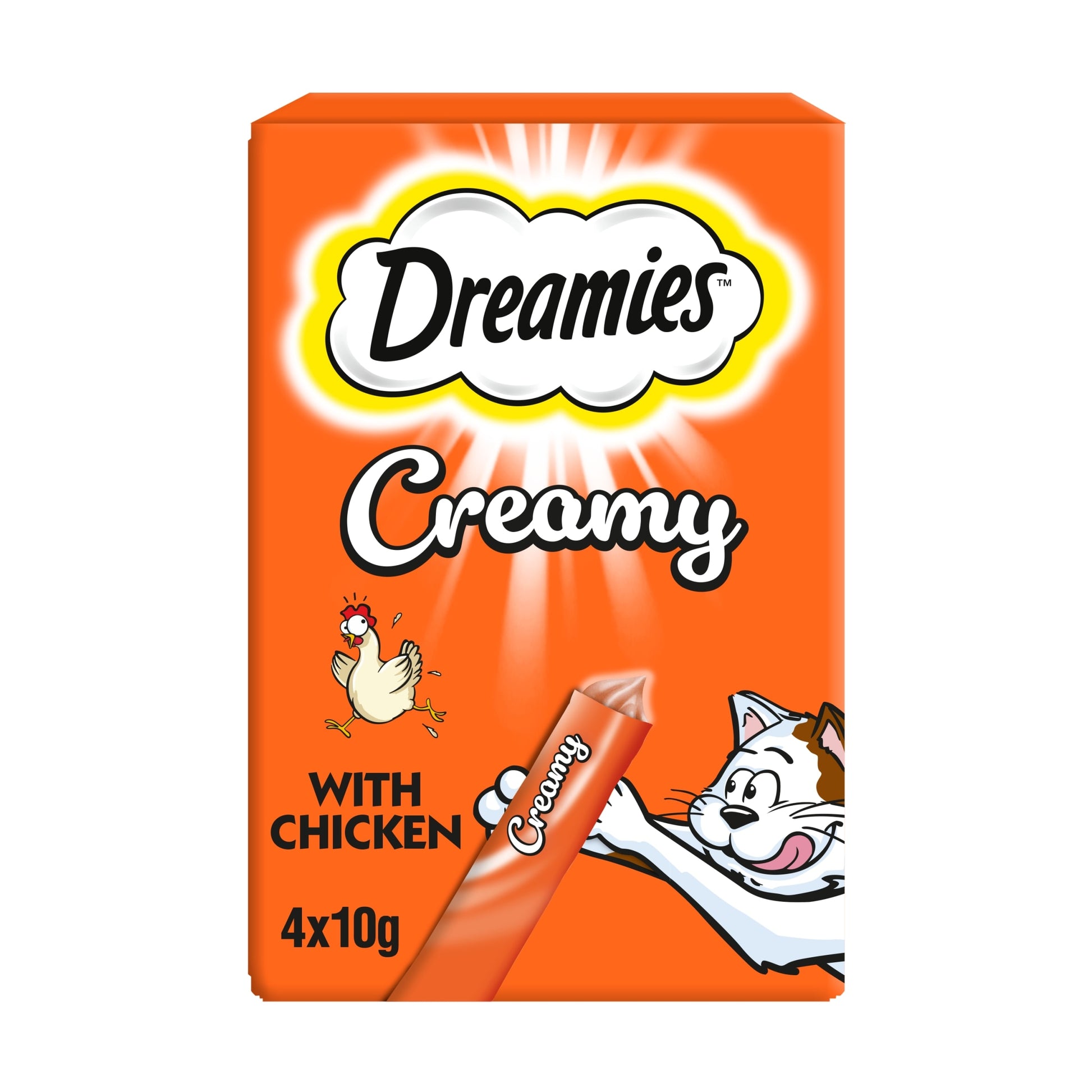Dreamies Creamy Cat Treats with Chicken 4x10g — image 1
