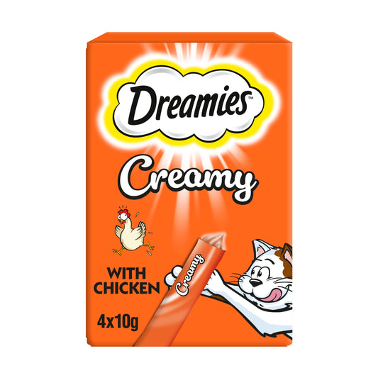 Dreamies Creamy Cat Treats with Chicken 4x10g — image 1