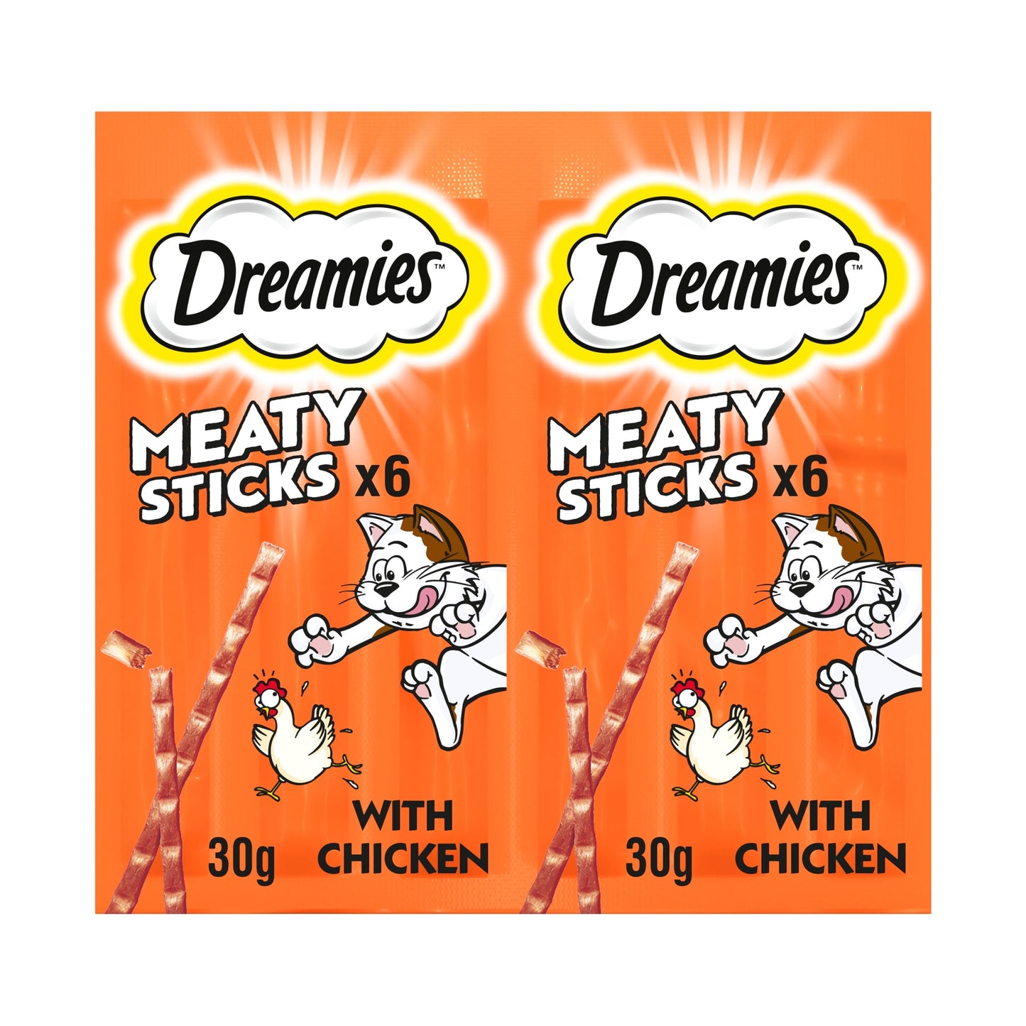 Dreamies Meaty Sticks Adult Cat Treats with Chicken 30g — image 1