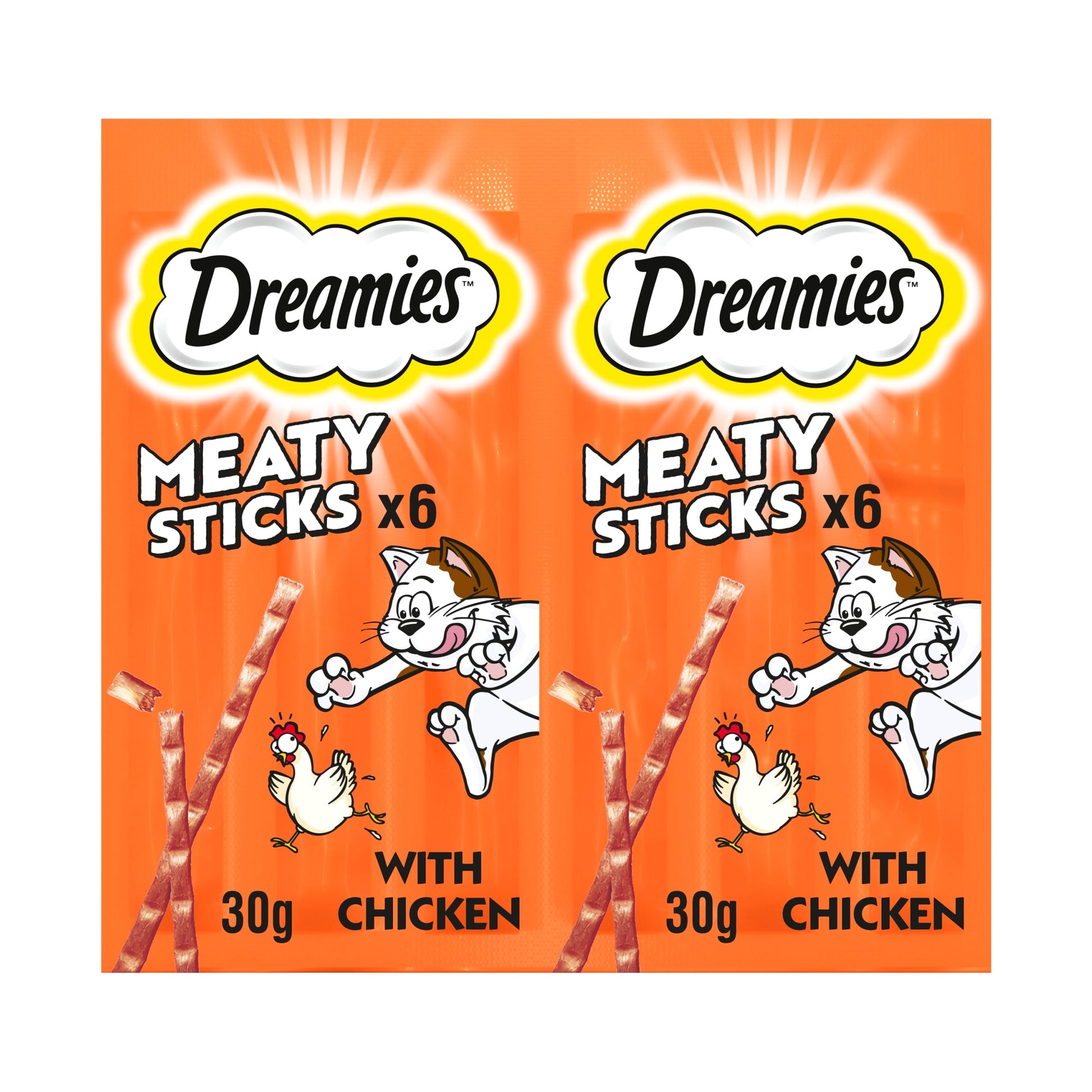 Dreamies Meaty Sticks Adult Cat Treats with Chicken 30g — image 1