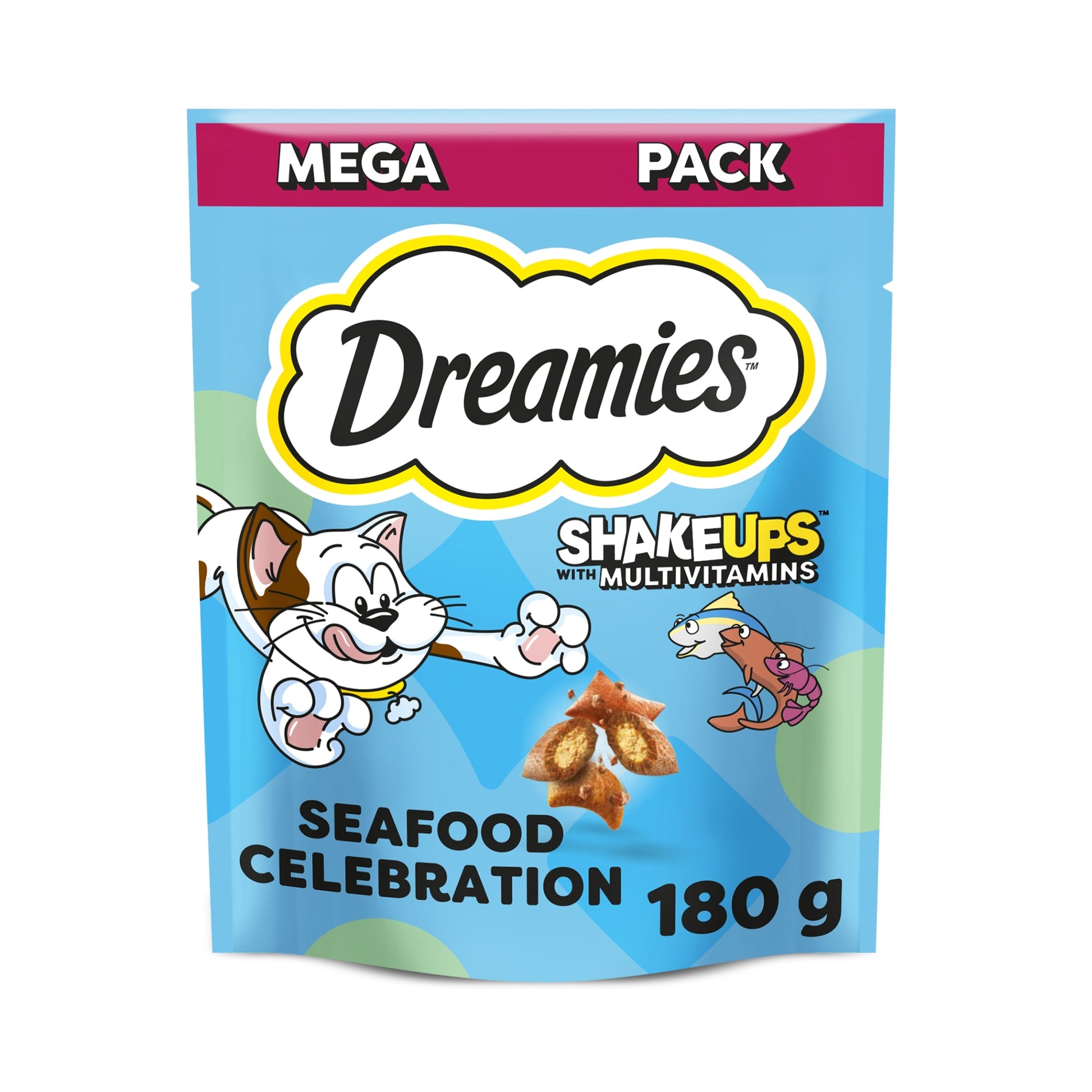 DREAMIES Shakeups Seafood Celebrations Cat Treats 180G — image 1
