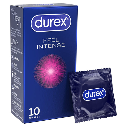 Durex Feel Intense Latex Condoms 10 Pack — image 1