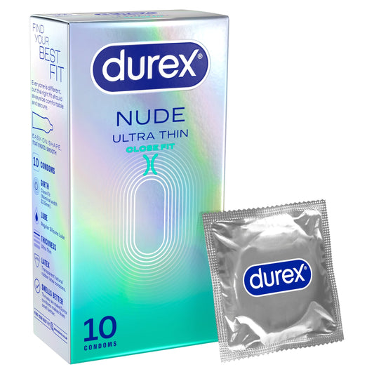 Durex Nude Ultra Thin Close Fit Condoms 10s — image 1
