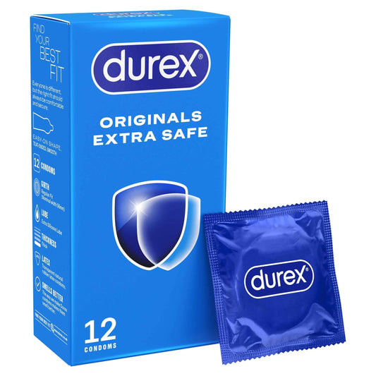 Durex Originals Extra Safe Condoms Regular Fit 12 Pack