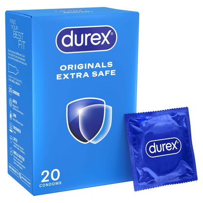 Durex Originals Extra Safe Condoms Regular Fit 20 Pack