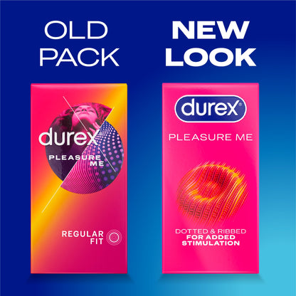 Durex Pleasure Me Condoms Ribbed & Dotted Regular Fit 12 Pack — image 2